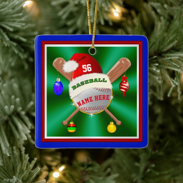 Ornamentos de béisbol personalizados baratos para  (Árbol)