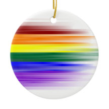 Ornamentos de cerámica de la bandera del arco iris