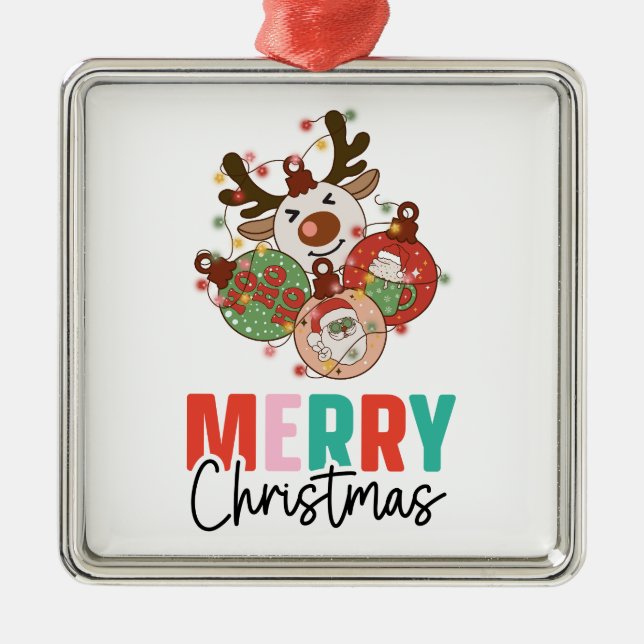 Ornamentos de Cute - Feliz Navidad (Frente)