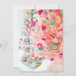 Ornamentos de época en tarjeta plana de árbol de N