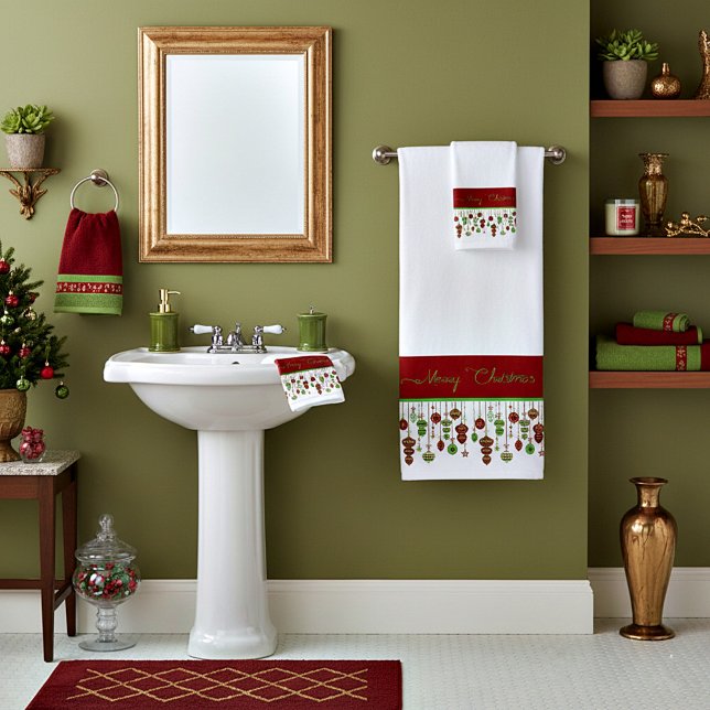 Ornamentos de Feliz Navidad (Subido por el creador)