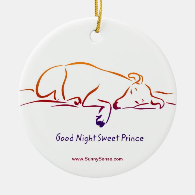 Ornamentos de Good Night Sweet Prince (Frente)
