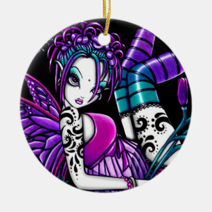 Ornamentos de hadas del arte del tatuaje gótico d