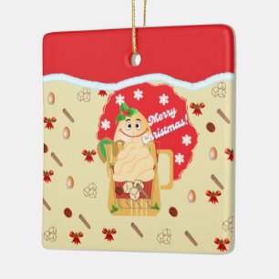 Ornamentos de huevo de navidades 2024