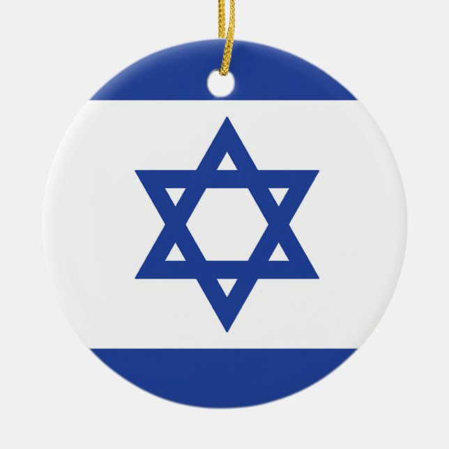 Ornamentos de la bandera de Israel (Frente)