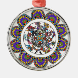Ornamentos de la mandala de Madhubani