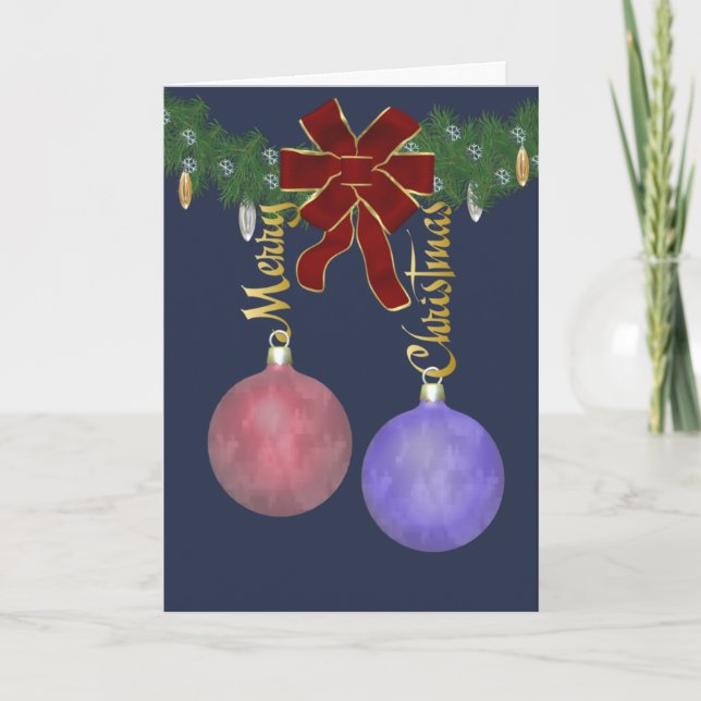 Ornamentos de las Felices Navidad (Anverso)