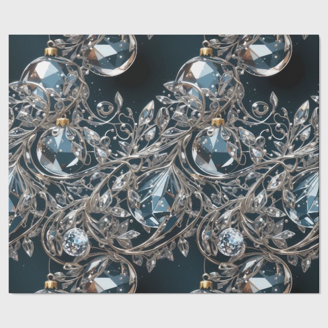 Ornamentos De Lujo Crystal Papel De Envoltura (Costura)