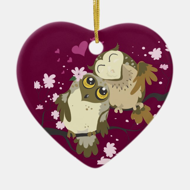 Ornamentos de Luv Birds~owl (Frente)