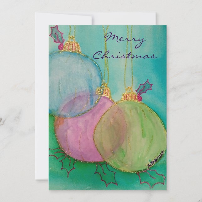 Ornamentos de Navidad (Anverso)