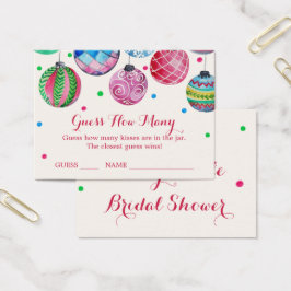 Ornamentos de Navidad adivinan cuántas tarjetas de