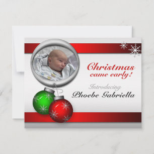 Ornamentos de Navidad Anuncios de nacimiento