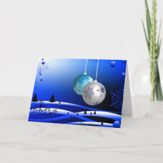 Ornamentos de Navidad azul audaz
