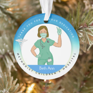 Ornamentos de Navidad con temática médica, Enferme