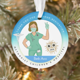 Ornamentos de Navidad con temática médica, Enferme