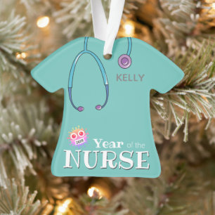 Ornamentos de Navidad de Enfermeras Personalizadas