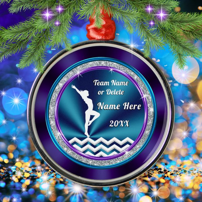 Ornamentos de Navidad de Gimnasia Super Cute (Gymnastics Christmas Ornaments. Personalized Gymnastics Gifts. Gifts for Gymnasts. Gymnastics Team.)