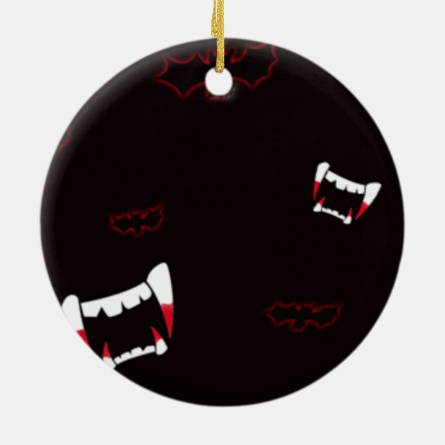 ornamentos de navidad de los murciélagos de vampir (Atrás)