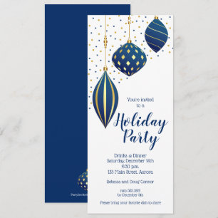 Ornamentos de Navidad de Oro Azul invitan a vacaci