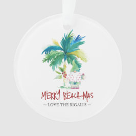 Ornamentos de Navidad de playa personalizados