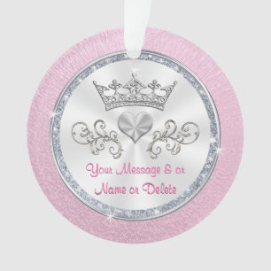 Ornamentos de Navidad de Princesa Personalizada, T