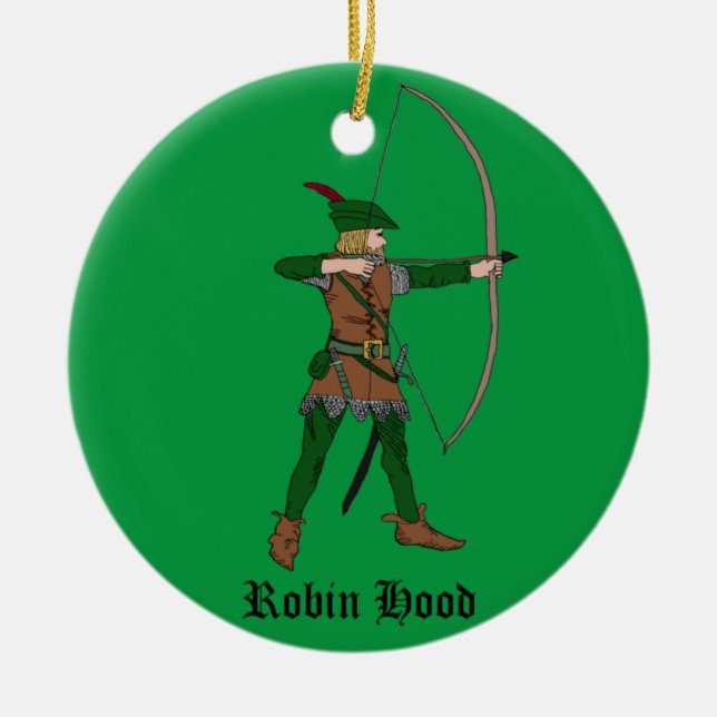 Ornamentos de Navidad de Robin Hood de época (Frente)