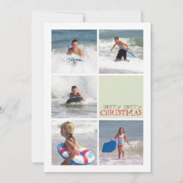 Ornamentos de Navidad Doble tarjeta multifoto SIde