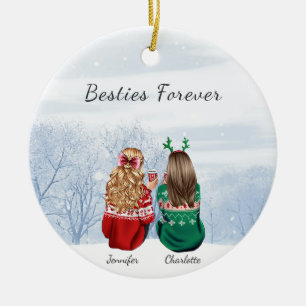Ornamentos de Navidad personalizados para amigos