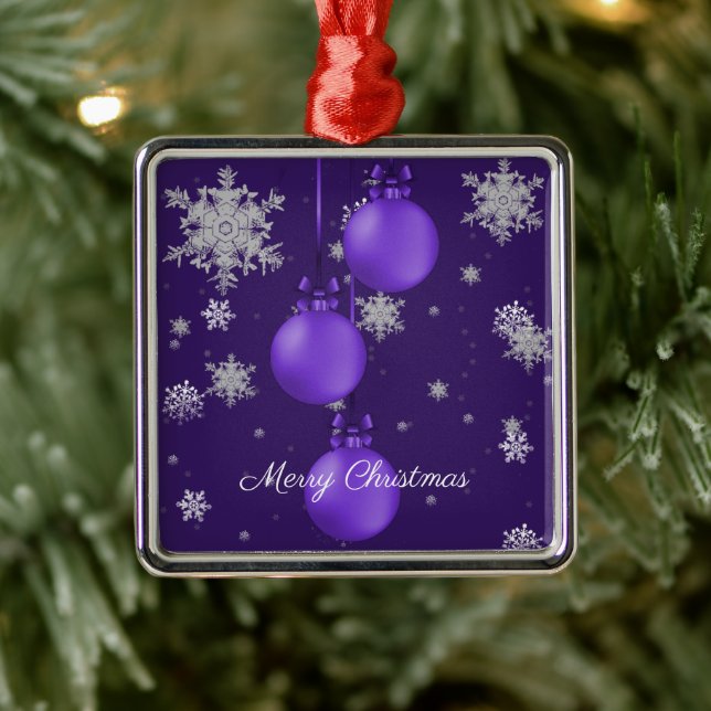 Ornamentos de Navidad Púrpura Ornamentos de Fiesta (Árbol)