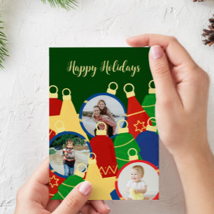 Ornamentos de Navidad retro Foto