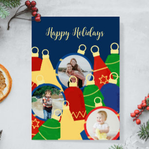 Ornamentos de Navidad retro Foto