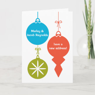 Ornamentos de Navidad retro Nueva Invitación de di