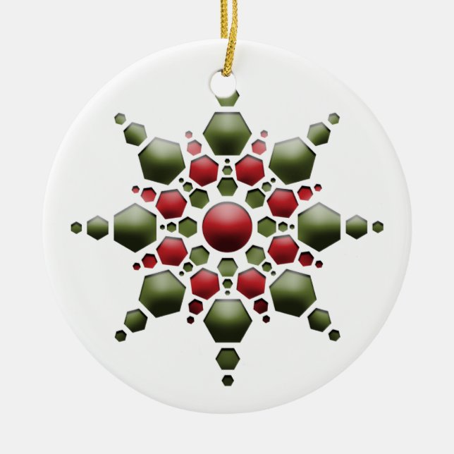 Ornamentos de Navidad Snowflake (Frente)