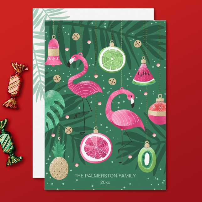Ornamentos de Navidad tropical ilustrados (Subido por el creador)