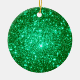 Ornamentos de Navidad Verde Astral Purpurina