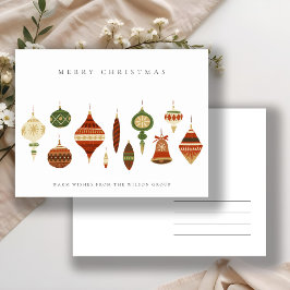 ORNAMENTOS DE NAVIDAD VERDE ROJA ELEGANTE EMPRESAR