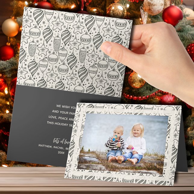 Ornamentos de Navidad Vintage Foto doblada (Subido por el creador)