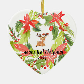 Ornamentos de nombre de bebé del primer personaliz