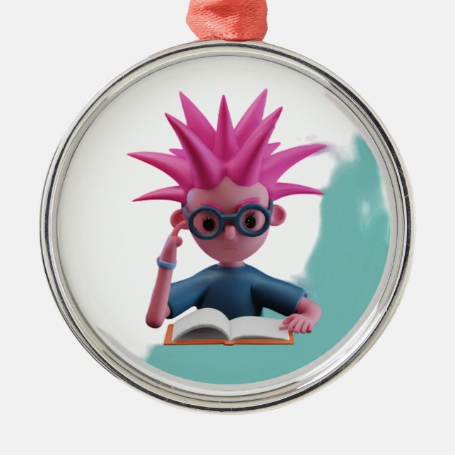 Ornamentos de Pegatina de niño 3D (Frente)