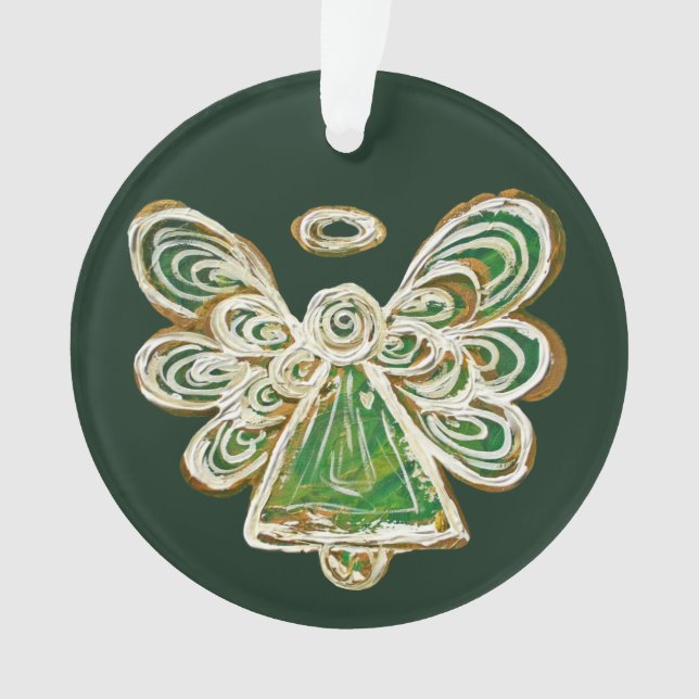 Ornamentos de Pendant de Navidades del Ángel de la (Anverso)
