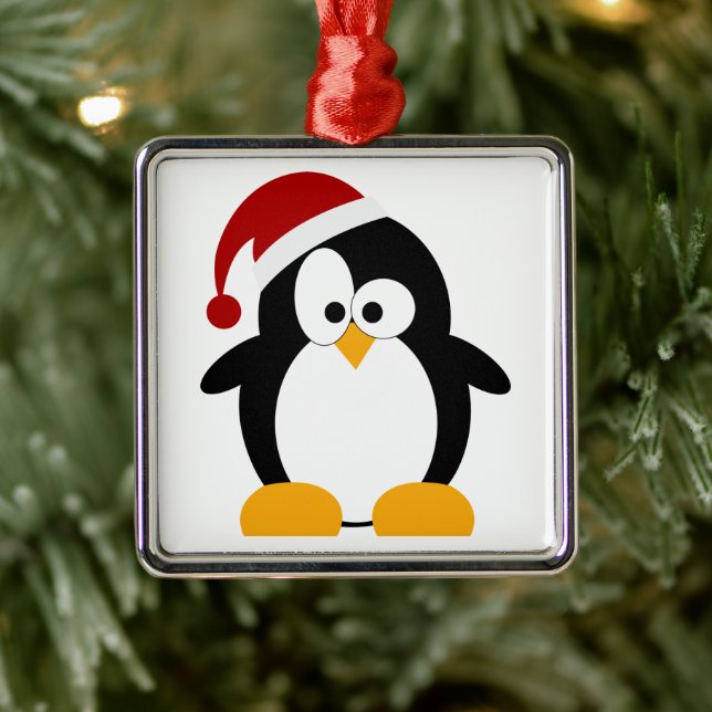 Ornamentos de Personalizable Pingüino de vacacione (Árbol)