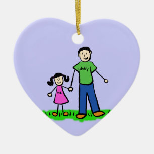 Ornamentos de Personalizados de la familia padre e