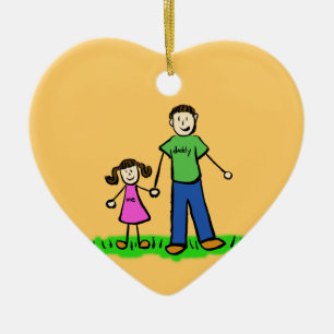 Ornamentos de Personalizados de la familia padre e