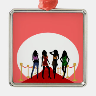 Ornamentos de Personalizados rosados de la alfombr