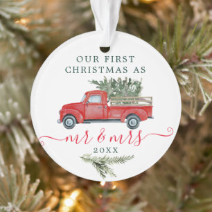 Ornamentos de primera Navidad acrílicos - Sr. y Sr