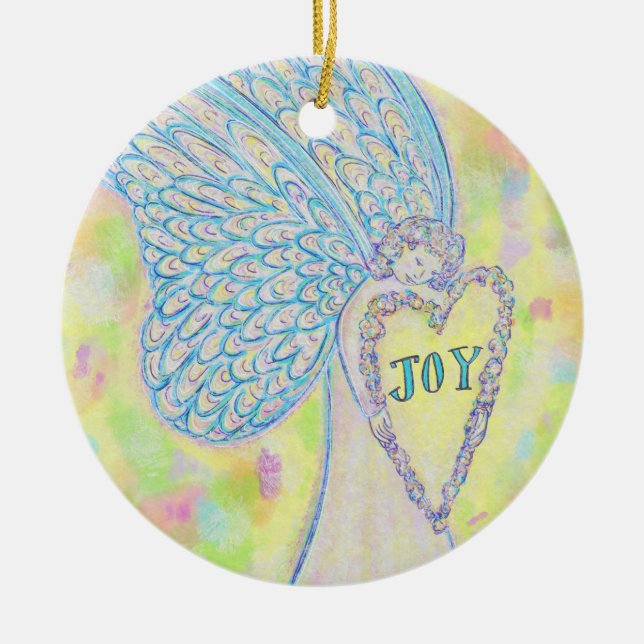 Ornamentos de regalo de regalo de Joy Guardian Ang (Frente)