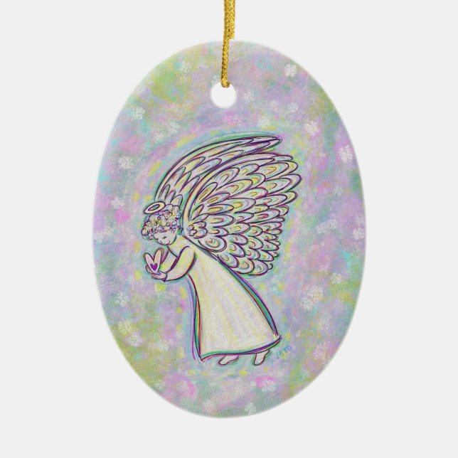 Ornamentos de regalo del Personalizado de arte Áng (Frente)