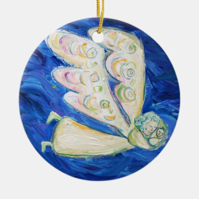 Ornamentos de regalo para el Día del Ángel Blanco  (Frente)