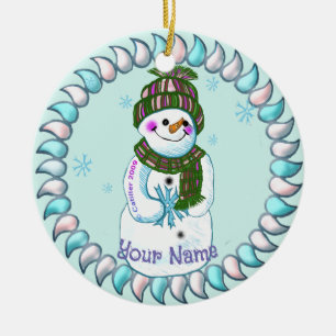 Ornamentos de Snowman Granny
