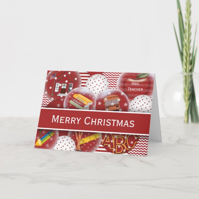 Ornamentos de tarjetas navideñas personalizadas pa (Anverso)